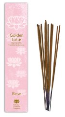 Vonné tyčinky Golden Lotus - Ruža