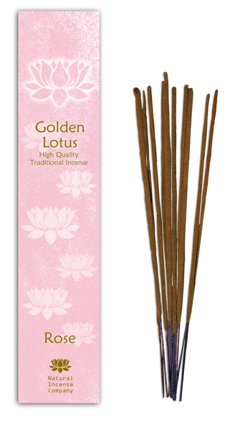 Vonné tyčinky Golden Lotus - Ruža
