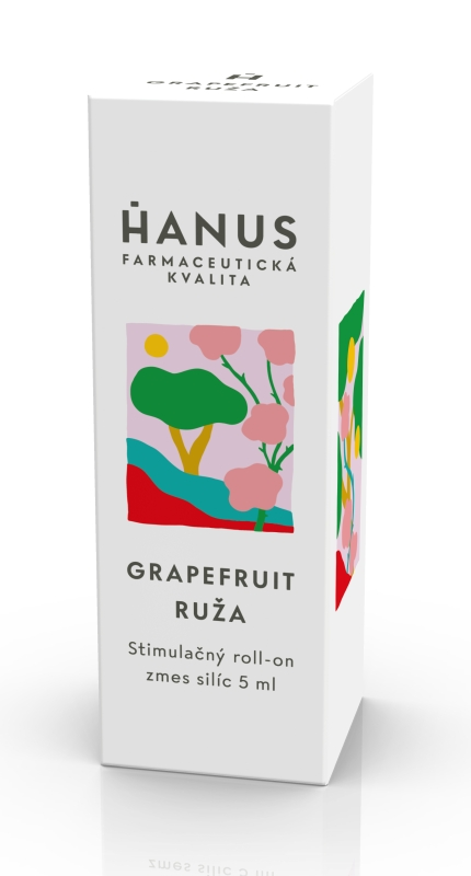 Stimulačný roll-on Grapefruit Ruža