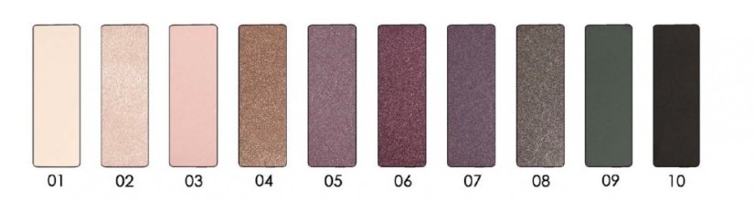 Bambusová paletka s 10 očnými tieňmi