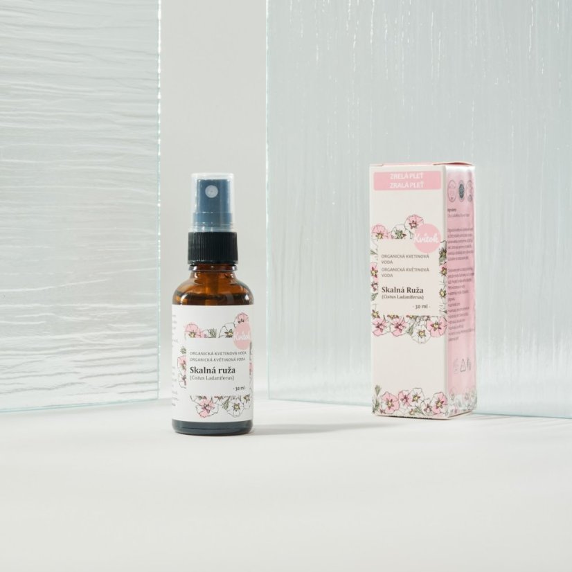 Ruža skalná - bio kvetová voda rozprašovač