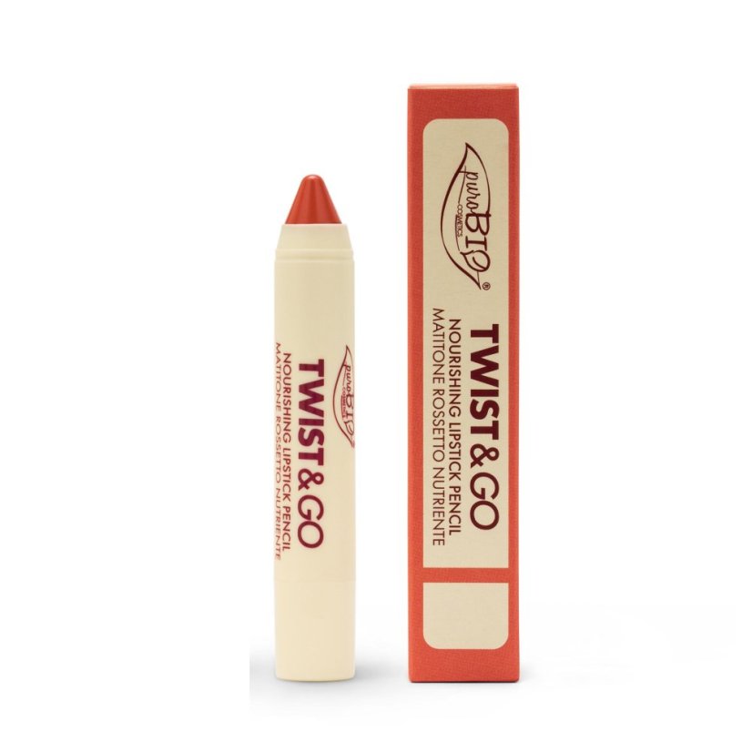 Výživný rúž TWIST&GO 502 Peach nude