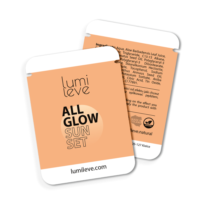 Tekutý rozjasňovač All Glow Sunset - vzorka