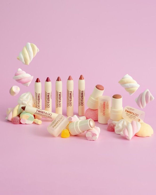 Výživný rúž TWIST&GO 504 Indian pink