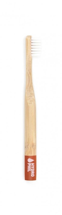 Bambusová zubná kefka pre deti červená
