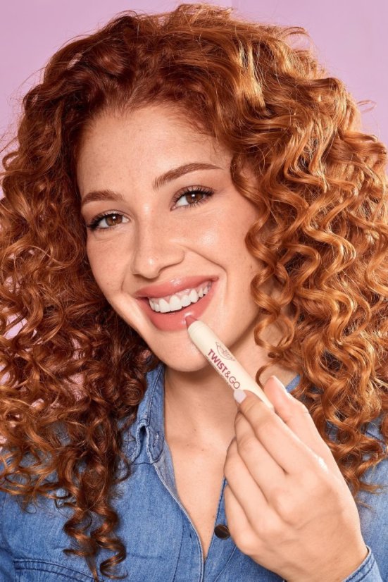 Výživný rúž TWIST&GO 502 Peach nude