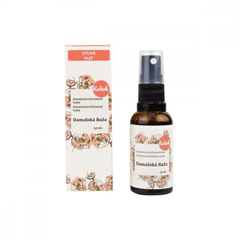 Ruža damašská - kvetová voda rozprašovač 30ml