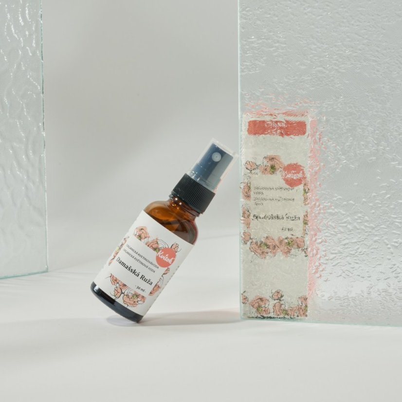 Ruža damašská - kvetová voda rozprašovač 30ml