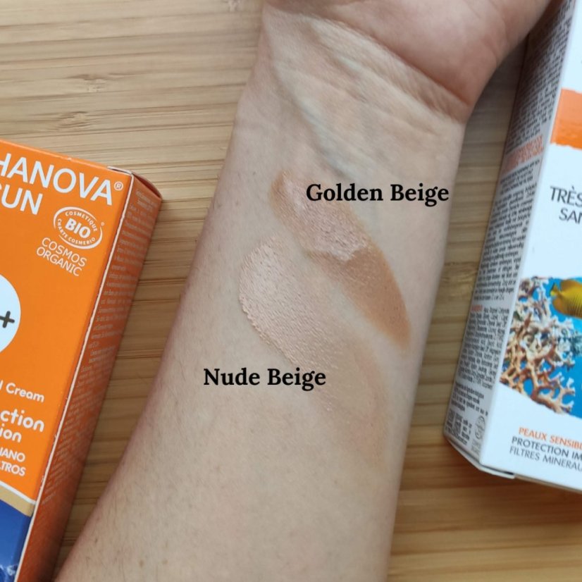 Tónovací opaľovací krém Golden Beige SPF 50+