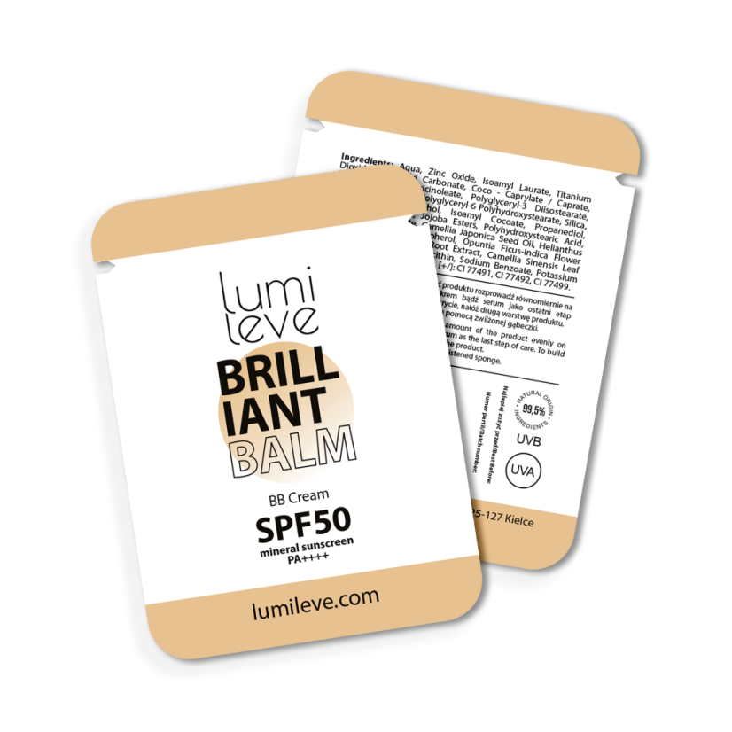 BB krém Brilliant Balm SPF 50 Beige 102 - vzorka
