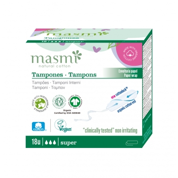 Tampóny Super z organickej bavlny
