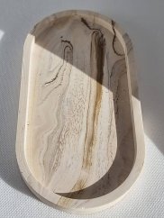 Oválna tácka Beige marble