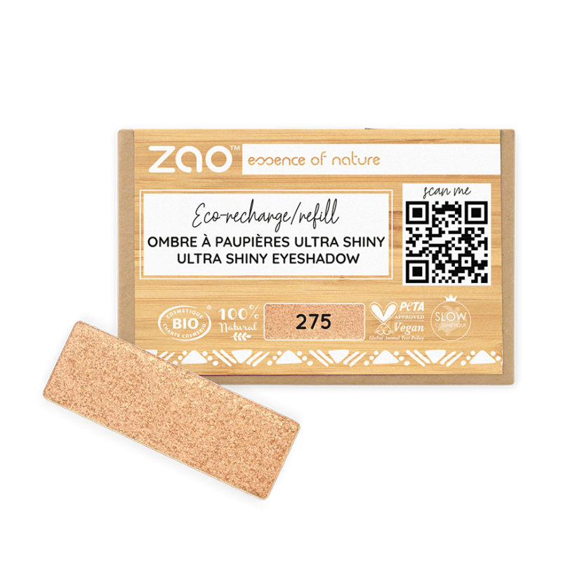 Obdĺžnikový očný tieň Ultra shiny 275 Golden Orange - náplň