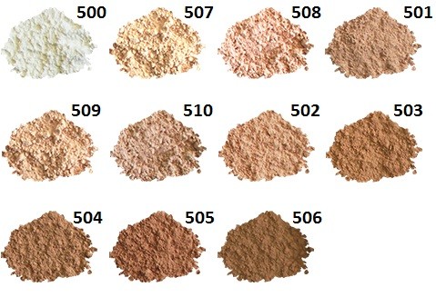 Hodvábny minerálny make-up 500 Vzorka