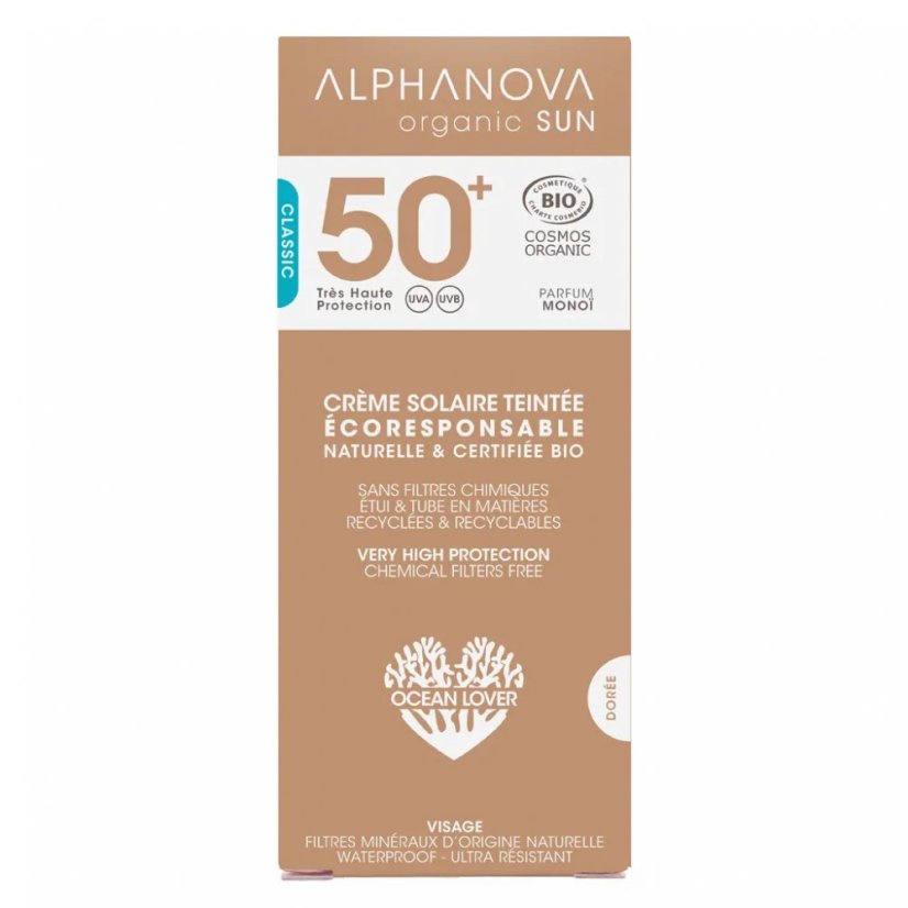 Tónovací opaľovací krém Golden Beige SPF 50+