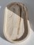 Oválna tácka Beige marble