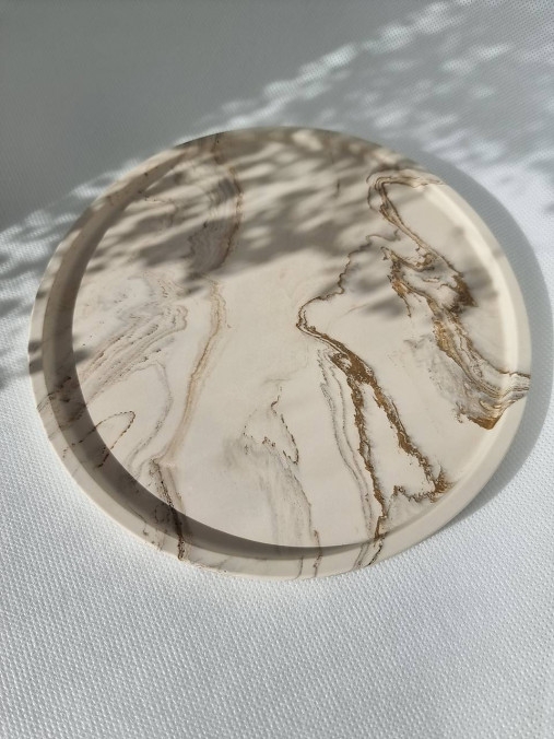 Podnos Beige marble