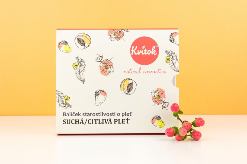 Upokojujúci balíček pre suchú a citlivú pleť